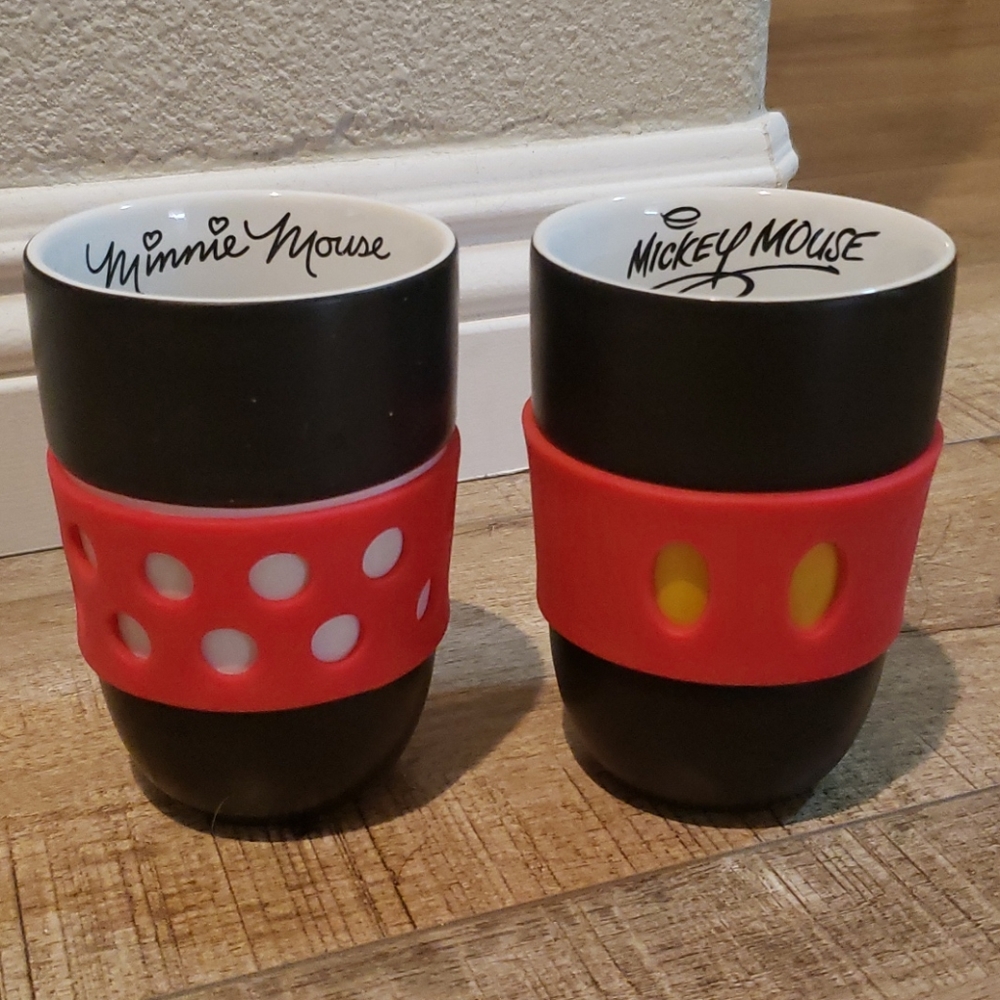 Disney Minnie and Mickey Mouse mugs